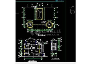 农村别墅房屋建筑施工cad设计图纸